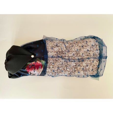 【一点物】Ribbon & pearl/Black