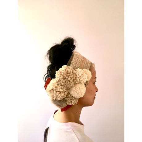 【一点物】pom pom /Beige