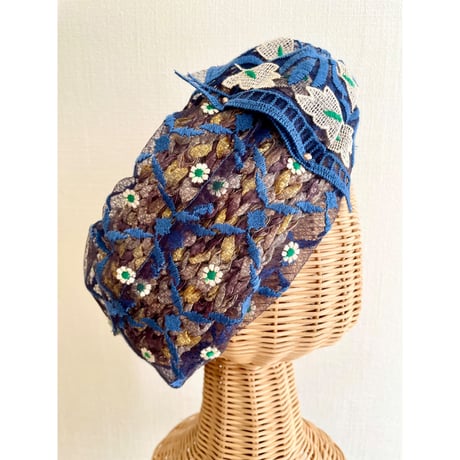 【一点物】chamomile ribbon/Navy