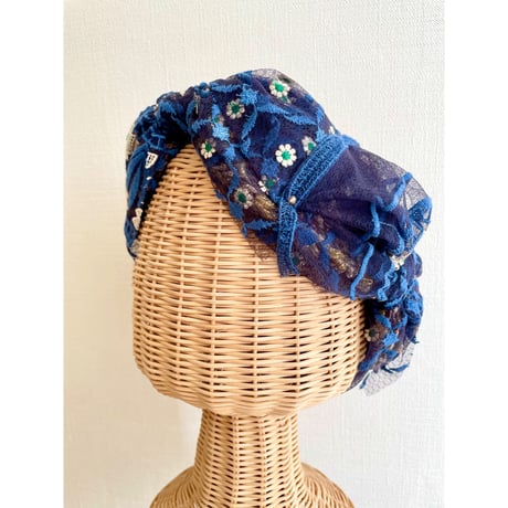 【一点物】chamomile ribbon/Navy