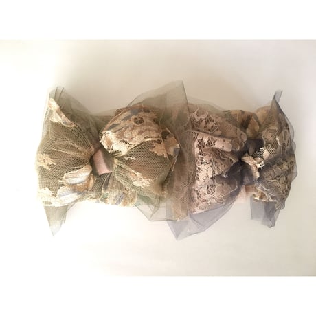 【一点物】gradational ribbon/Beige