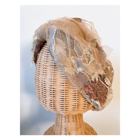 【レースシリーズ】flower ribbon/Beige
