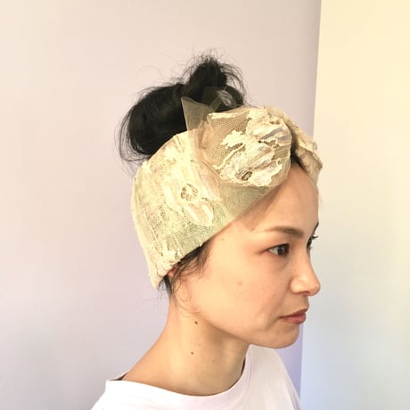 【一点物】gradational ribbon/Beige