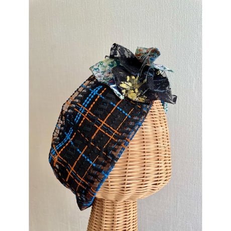 checkered pattern/Black