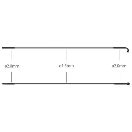 Parallel Race (ブラック)用 SAPIM Laser スポーク　5本セット