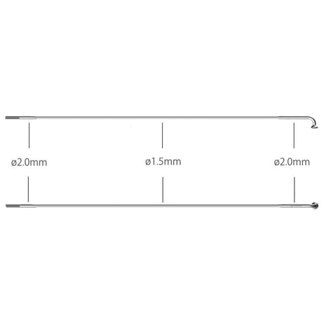 Parallel Race (シルバー)用 SAPIM Laserスポーク　5本セット