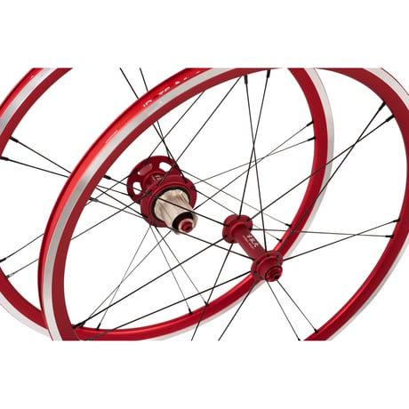 Parallel Race■451-F100/R130R ホイールセット【パラレルレース】サンドブラストレッド