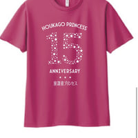 放課後プリンセス15周年ワンマン　全出演者共通　公式記念Tシャツ　L  ピンク