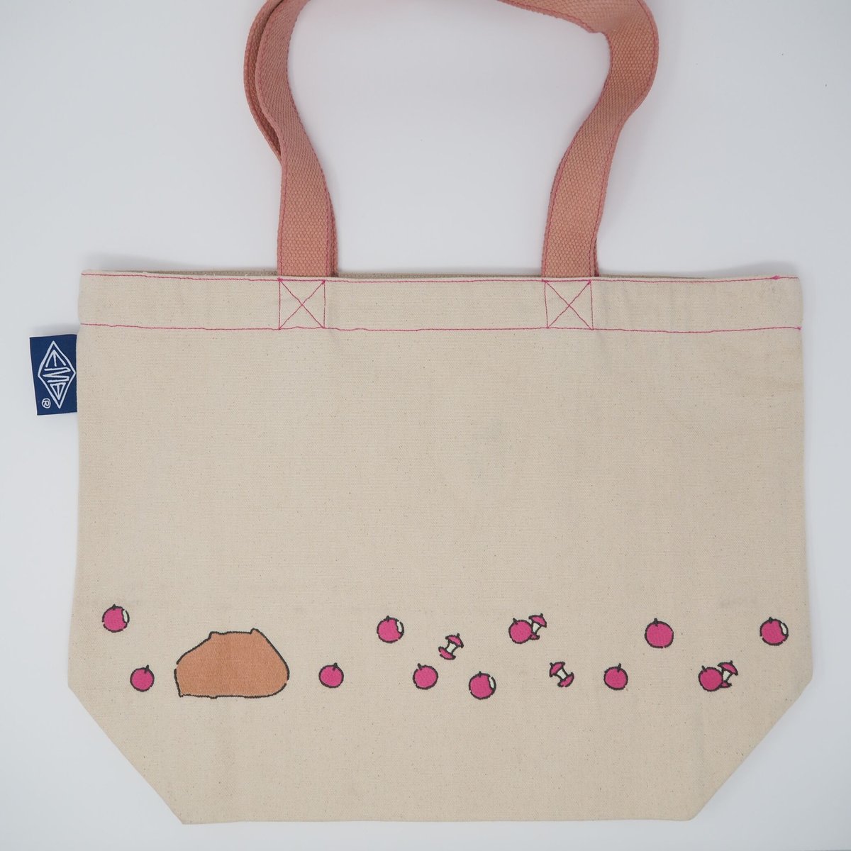 2401-38 ミニチュアトートサシェ 香り袋 2個組 ピンクチェック ♡刺繍 2401-38 ミニチュアトートサシェ 香り袋 2個組 ピンクチェック