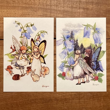 Krimgen | Fairy Pipe & campanula ポストカード2枚セット