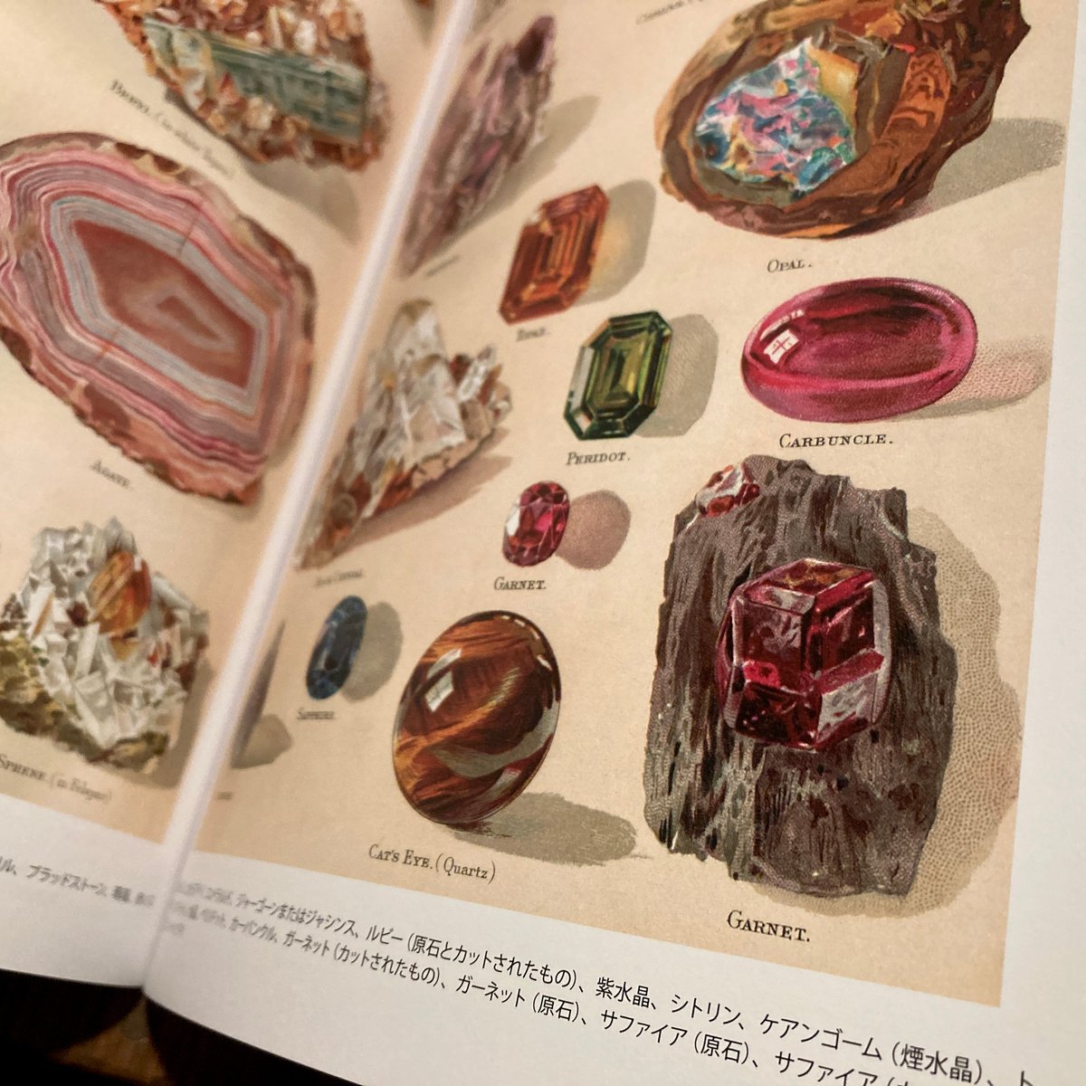 スイス印刷　美しい貴石の図鑑　鉱石図鑑　ヴィンテージ　古書 スイス印刷 美しい貴石の図鑑 鉱石図鑑 ヴィンテージ 古書