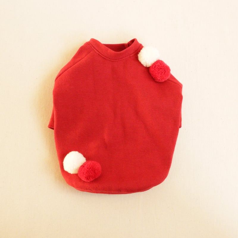 赤ニット（ぽんぽん大） | tinny's shop