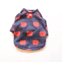 即納★【サンプルSALE】りんごのシャツ（ネイビー）