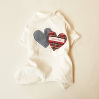 Heartアップリケロンパース♡