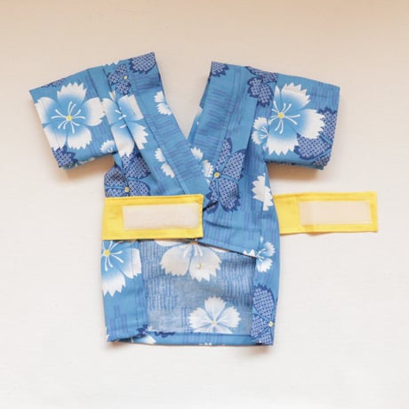 【即納⭐︎サンプルSALE】浴衣・桜（青×黄色）