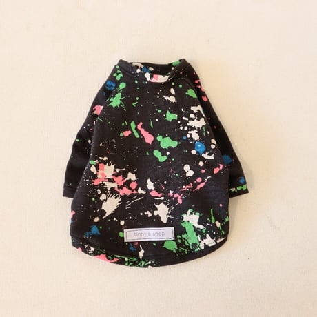 【在庫SALE】Paint splashTシャツ（Black）
