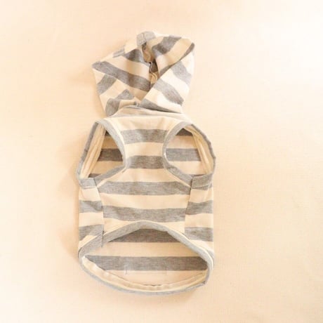 【在庫整理SALE】Summerボーダーフードタンク（gray×white）