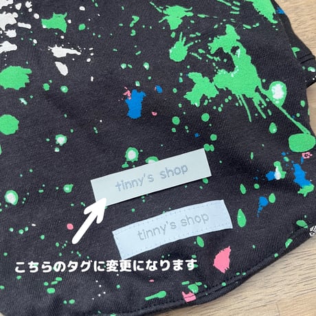 【在庫SALE】Paint splashTシャツ（Black）
