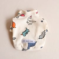即納【サンプルSALE】恐竜Tシャツ（アイボリー）