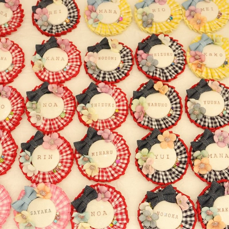 オーダー受付中！«名入れ»ウェディングロゼット☆ピン付きクリップ