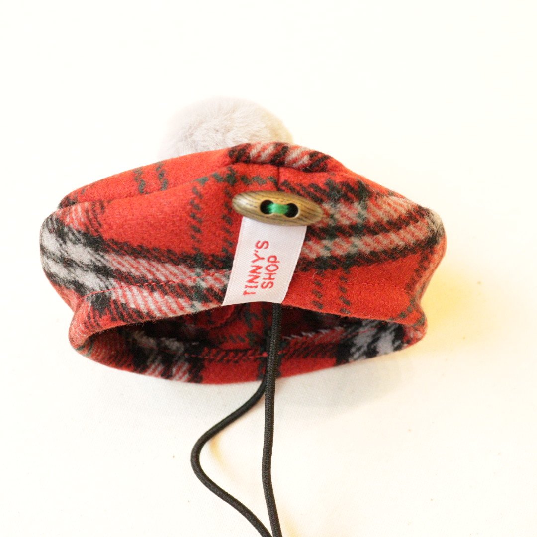 UNFINISHED タータンチェックダメージベレー帽24094 tartan-check-14312224-osfm-new