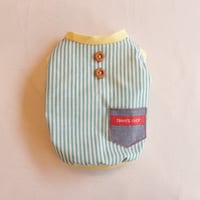Greenのストライプシャツタンク