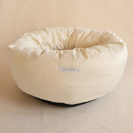 コーデュロイのベッド（White)