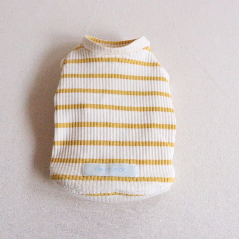 ボーダーサマーニット（マスタード） | tinny's shop