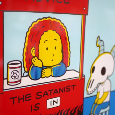 Utomaru×高橋ヨシキ シルクスクリーン オリジナル作品 「SATANIC ADVICE」