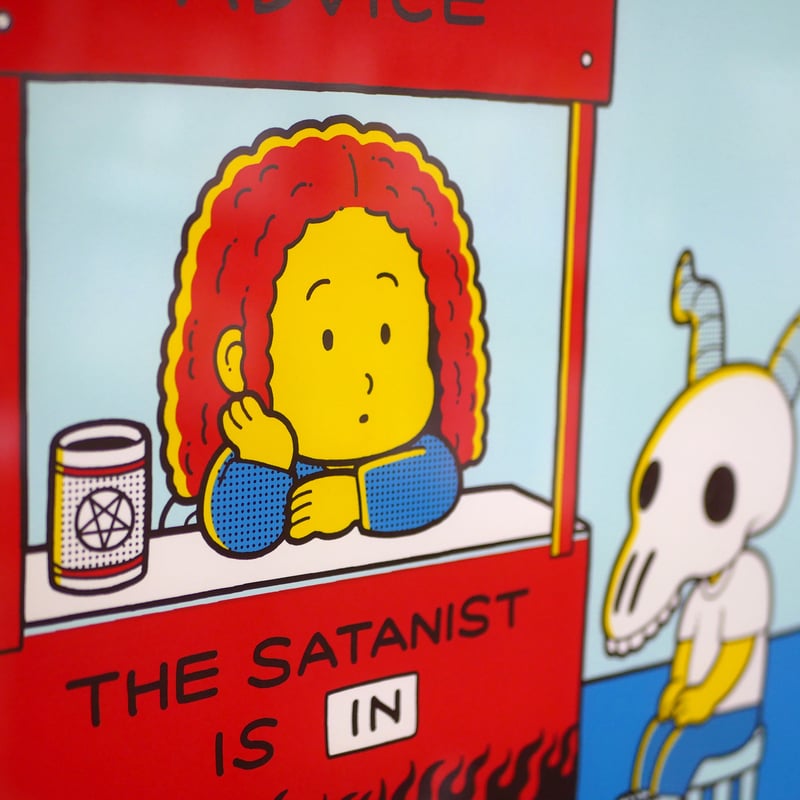 Utomaru×高橋ヨシキ シルクスクリーン オリジナル作品 「SATANIC