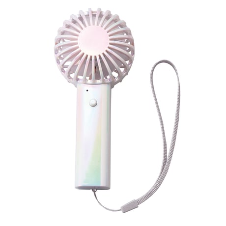 オーロラ充電式ハンディファン（ストラップ付き）
