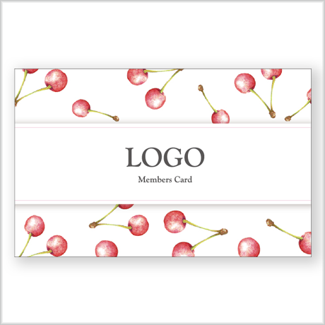 【ショップカード】チェリー / ホワイト