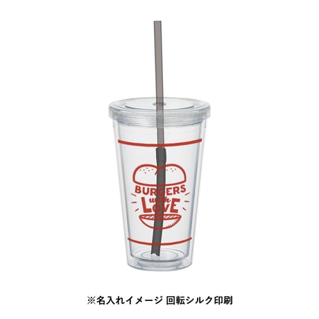 ストロー付きクリアタンブラー 100個