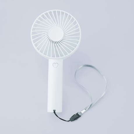 ストラップ付き2WAY充電式ハンディファン