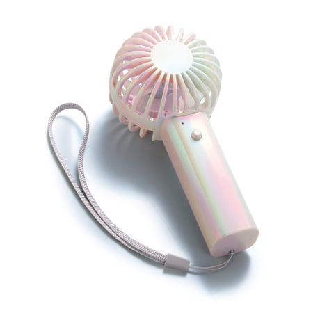 オーロラ充電式ハンディファン（ストラップ付き）