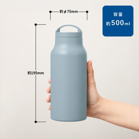 Handitシンプルサーモボトル500ml 100個