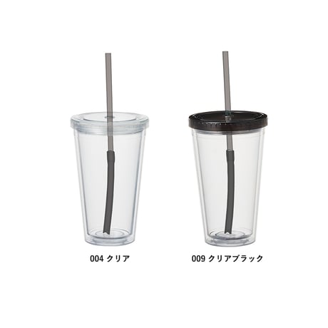 ストロー付きクリアタンブラー 100個