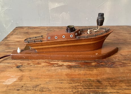 1930's~1950’s　ボート型テーブルランプ（帆なし）　S‐2401-35