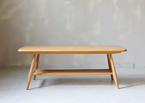 ✶ ERCOL アーコール　ラック付きコーヒーテーブル　S-307