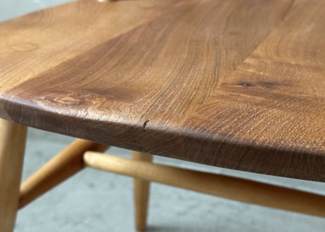 ERCOL アーコール クエーカーチェア(無着色・ワックス仕上げ・背もたれ短め)　S-754
