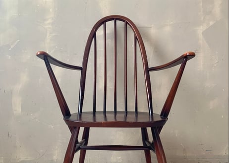 ERCOL アーコール　クエーカーアームチェア　ダーク　S-2312-52