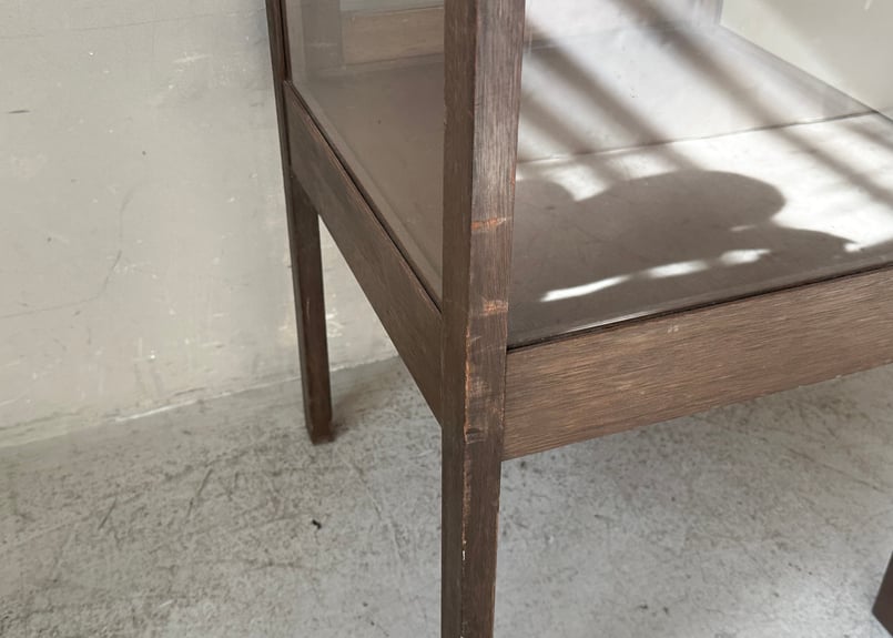 木製ガラスショーケース 木の温もりと透明感が絶妙なバランスのガラスショーケース/sk