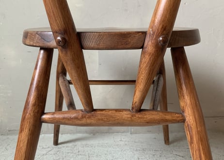 ERCOL アーコール　ダブルバックスタッキングチェア(グリーンドット)　S-528