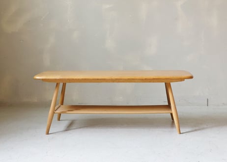 ✶ ERCOL アーコール　ラック付きコーヒーテーブル　S-307