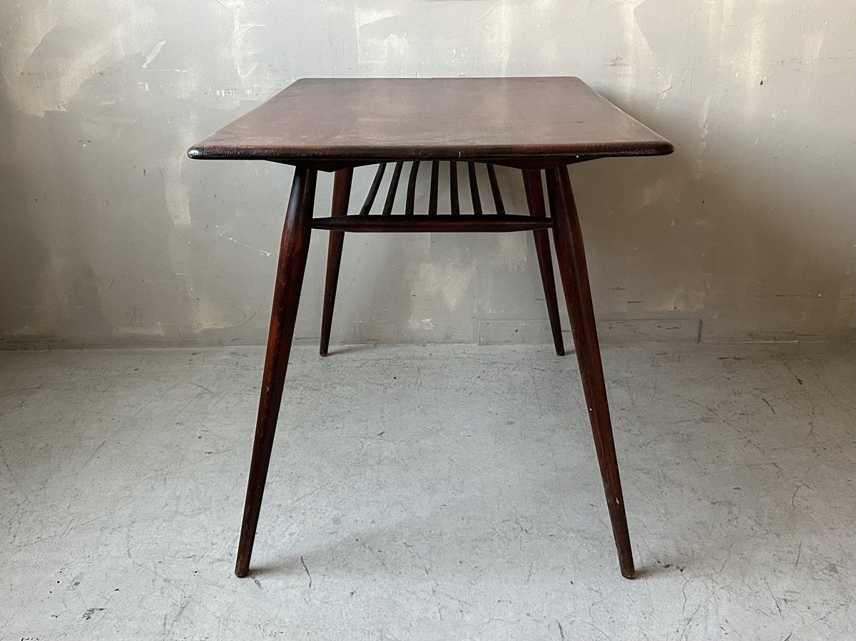 86398☆Ercol ブレックファストテーブル ラック付き アーコール