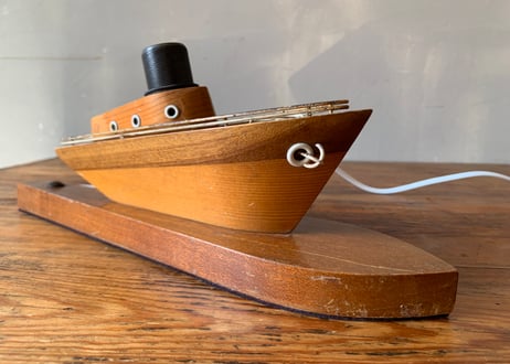 1930's~1950’s　ボート型テーブルランプ（帆なし）　S‐2402-20