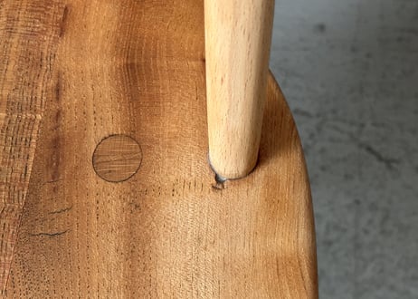 ERCOL アーコール クエーカーチェア(無着色・ワックス仕上げ・背もたれ短め)　S-754