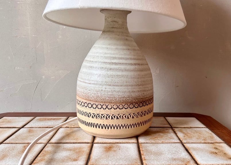 ヴィンテージ 陶器 テーブルランプ S-2411-36 | mumokuteki antiqu