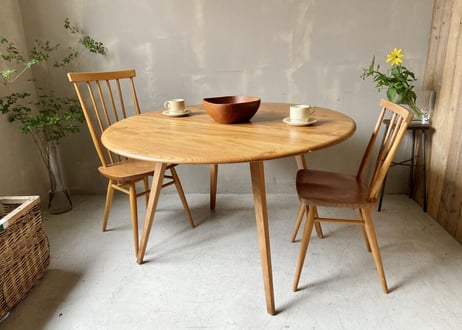 ✶ERCOL アーコール ドロップリーフテーブル（フルメンテナンス） S-339
