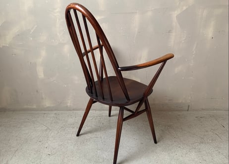 ERCOL アーコール　クエーカーアームチェア　ダーク　S-2312-52